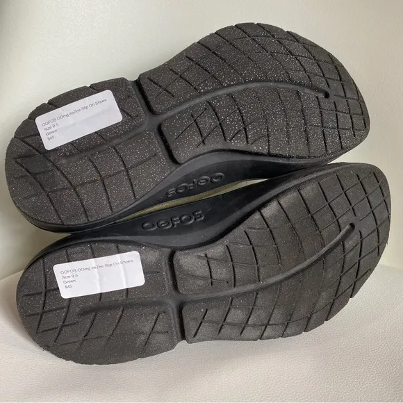 Oofos Oomg Eezee Low Mens Size 9.5 Green Recovery Athletic Shoes Slides Slip On