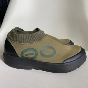 Oofos Oomg Eezee Low Mens Size 9.5 Green Recovery Athletic Shoes Slides Slip On