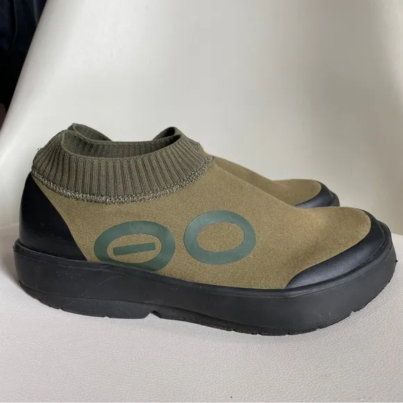 Oofos Oomg Eezee Low Mens Size 9.5 Green Recovery Athletic Shoes Slides Slip On
