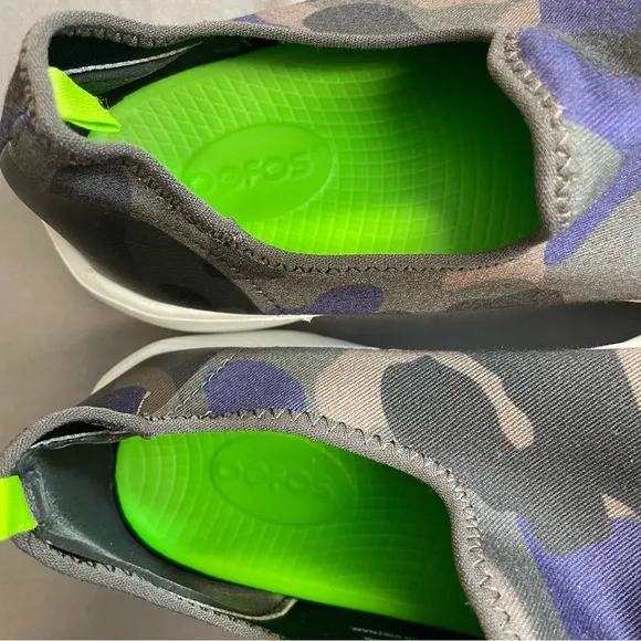 OOFOS OOmg eeZee Low Slip On camo Recovery Shoes women’s 11