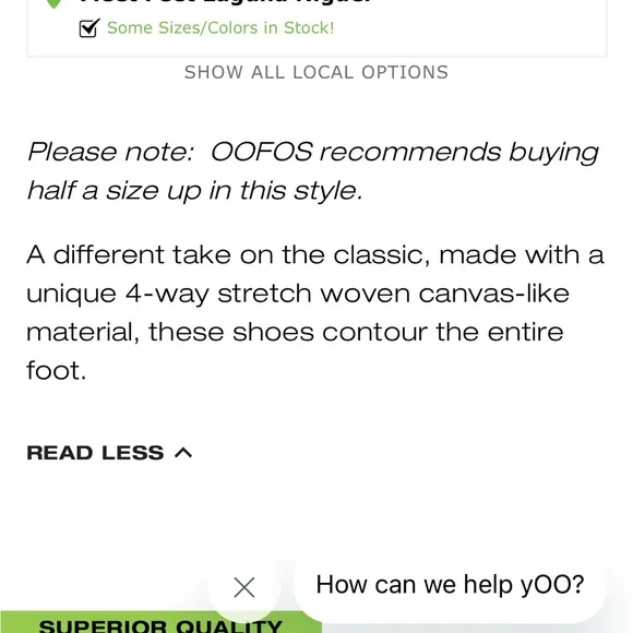 💙OOFOS OOMG EEZEE LOWSHOE💙