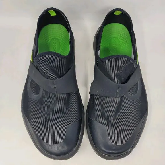 Oofos OOmg Fibre Low Shoes Mens 11 Black Recovery Slip On Comfort Mesh