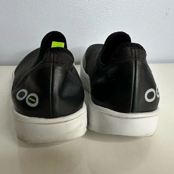 OOFOS Oomg Hualo low black slip on recovery sock shoes womens US 7