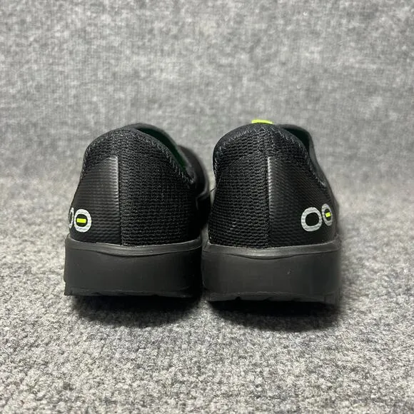 OOFOS OOmg Low Mesh Comfort Sneaker Womens 7 Black Slip On Recovery Shoes