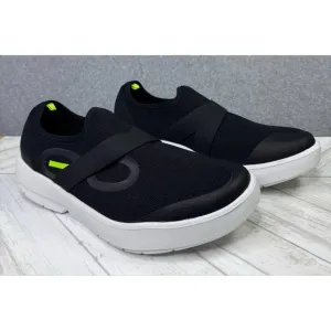Oofos OOMG Mesh Low Recovery Shoes Men's Size 11 Black Comfort Slip On