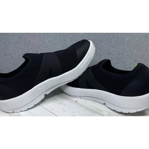 Oofos OOMG Mesh Low Recovery Shoes Men's Size 11 Black Comfort Slip On