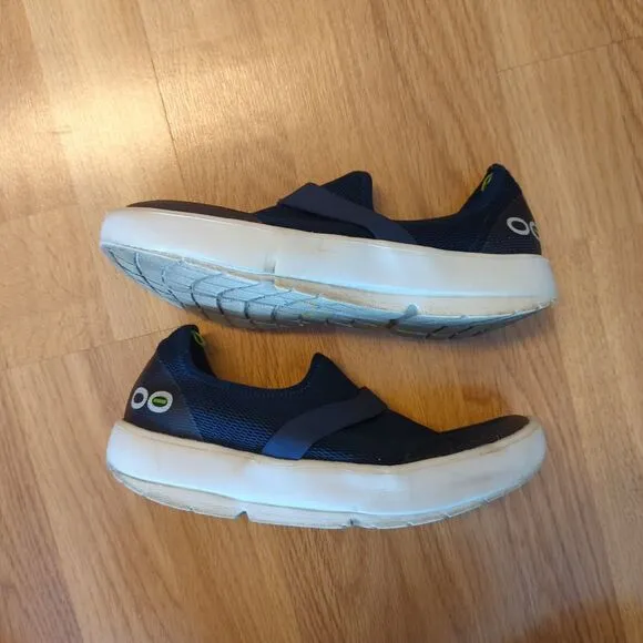 OOFOS OOmg Shoes Sneakers Womens 7 Blue Low Top Recovery Comfort