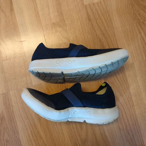 OOFOS OOmg Shoes Sneakers Womens 7 Blue Low Top Recovery Comfort
