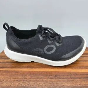 Oofos Oomg Sport LS Shoes Men's 9 Black Lace Up Athletic Recovery Sneakers