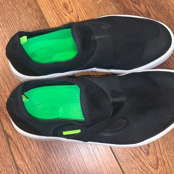 OOFOS OOmg Sport LS Shoes Mens Size 11 Black Low Top  Recovery Shoe Comfort