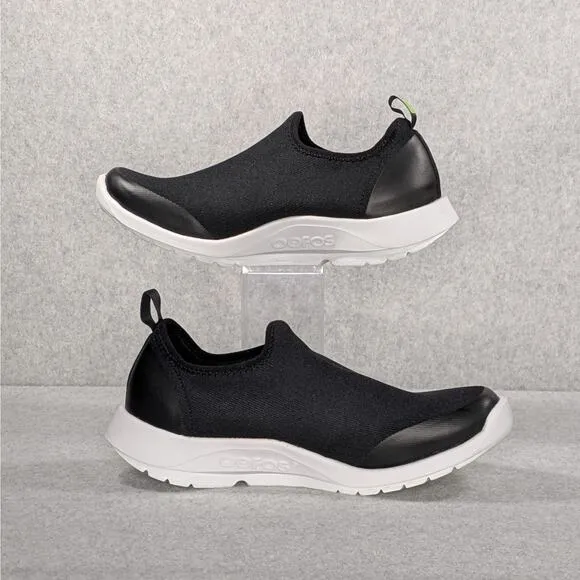 Oofos OOmg Sport Womens 7.5 Shoes Slip On Black Comfort Recovery Gym Loafer Low