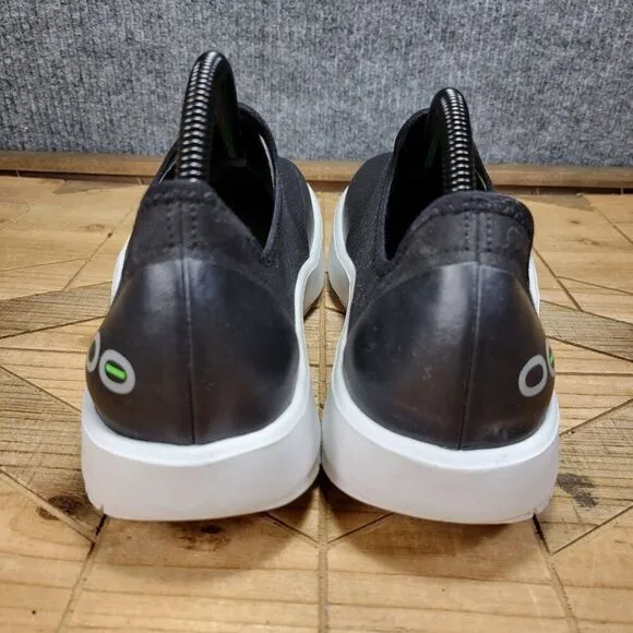 OOFOS Oomg Eezee Low Black Slip On Sneaker Recovery Comfort Walking Shoes W 12