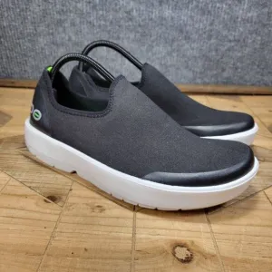 OOFOS Oomg Eezee Low Black Slip On Sneaker Recovery Comfort Walking Shoes W 12