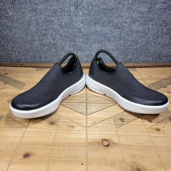 OOFOS Oomg Eezee Low Black Slip On Sneaker Recovery Comfort Walking Shoes W 12