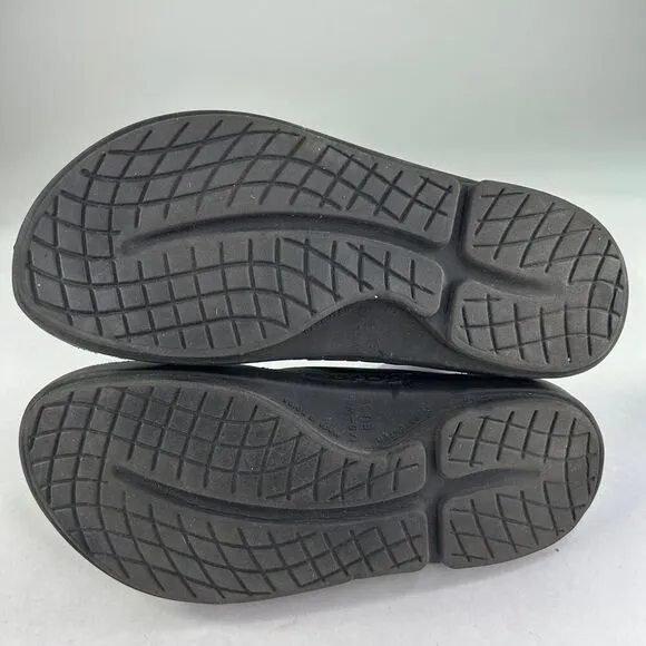 OOFOS Ooriginal Women's Recovery Sandal US 8 Black Flip-Flops Shoes