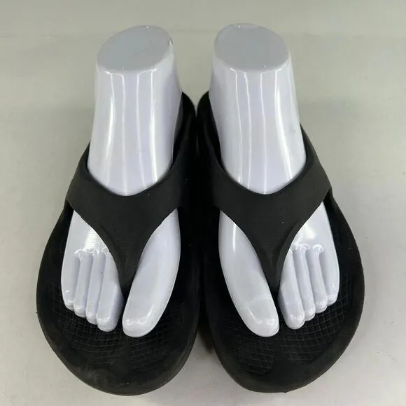 OOFOS Ooriginal Women's Recovery Sandal US 8 Black Flip-Flops Shoes