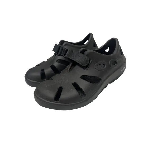 Oofos Ooxandoo Recovery Black Sandal Shoes