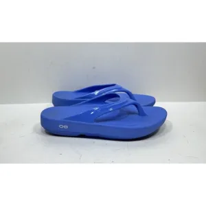 OOFOS Women's OOlala Sandal Blue Women's Size 11 Recovery Shoes Flip Flops