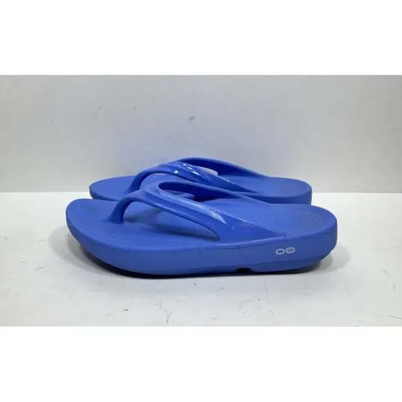 OOFOS Women's OOlala Sandal Blue Women's Size 11 Recovery Shoes Flip Flops