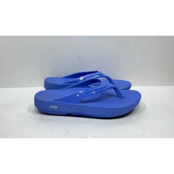 OOFOS Women's OOlala Sandal Blue Women's Size 11 Recovery Shoes Flip Flops
