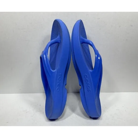 OOFOS Women's OOlala Sandal Blue Women's Size 11 Recovery Shoes Flip Flops