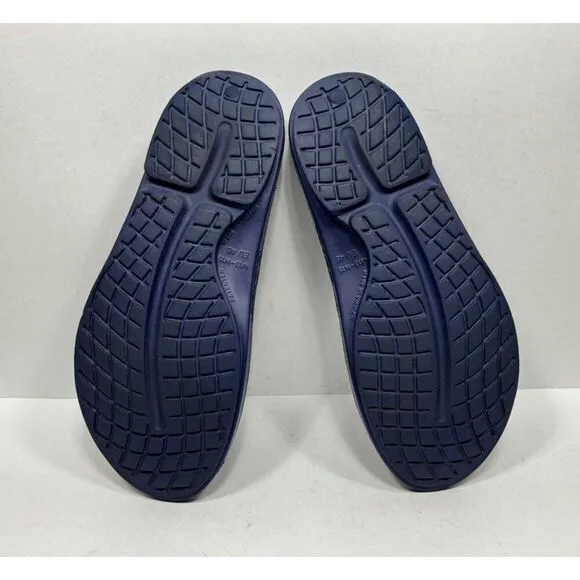 Oofos Ooahh Recovery Men’s Size 13 Blue Slide Comfort Sandal Shoes
