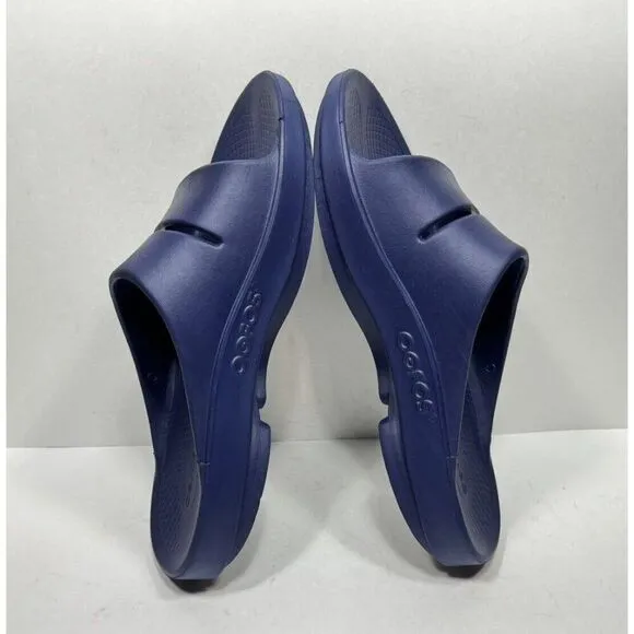 Oofos Ooahh Recovery Men’s Size 13 Blue Slide Comfort Sandal Shoes