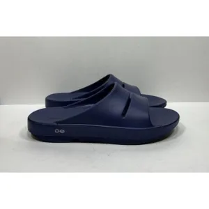 Oofos Ooahh Recovery Men’s Size 13 Blue Slide Comfort Sandal Shoes