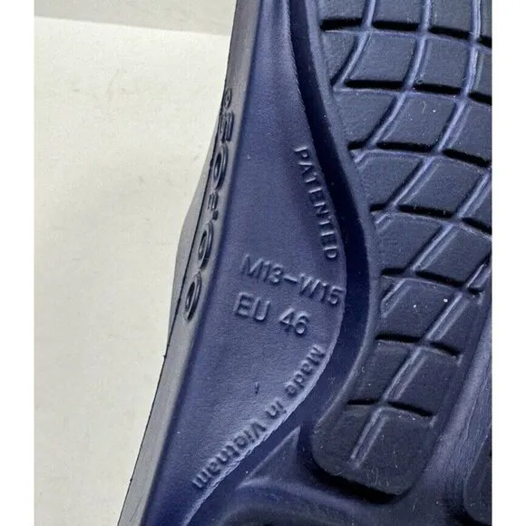 Oofos Ooahh Recovery Men’s Size 13 Blue Slide Comfort Sandal Shoes