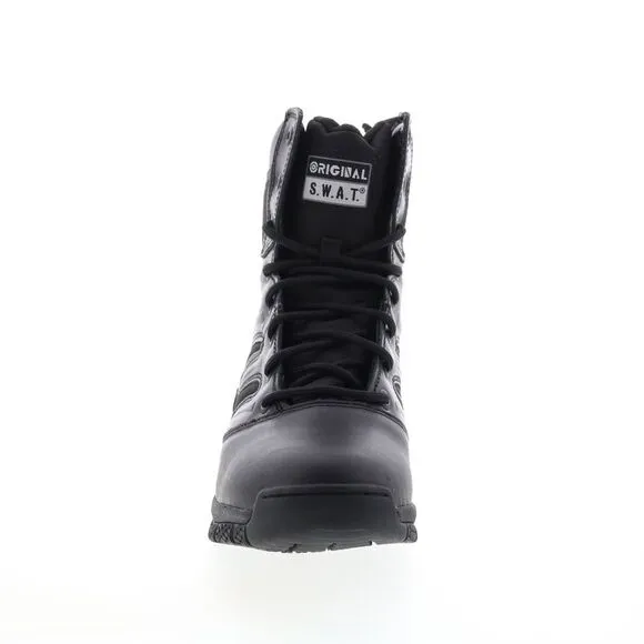 Original Swat Mens Force 8&quot; Side-Zip EN Black Boots (NWT)