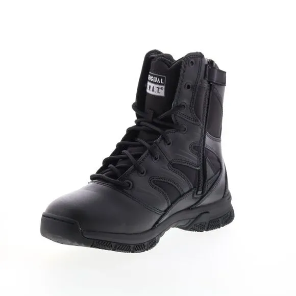 Original Swat Mens Force 8&quot; Side-Zip EN Black Boots (NWT)