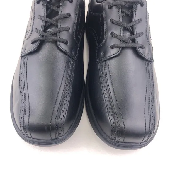 Orthofeet 465 Gramercy Black Leather Oxfords 8.5 EEEE Wide