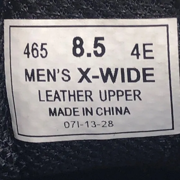 Orthofeet 465 Gramercy Black Leather Oxfords 8.5 EEEE Wide