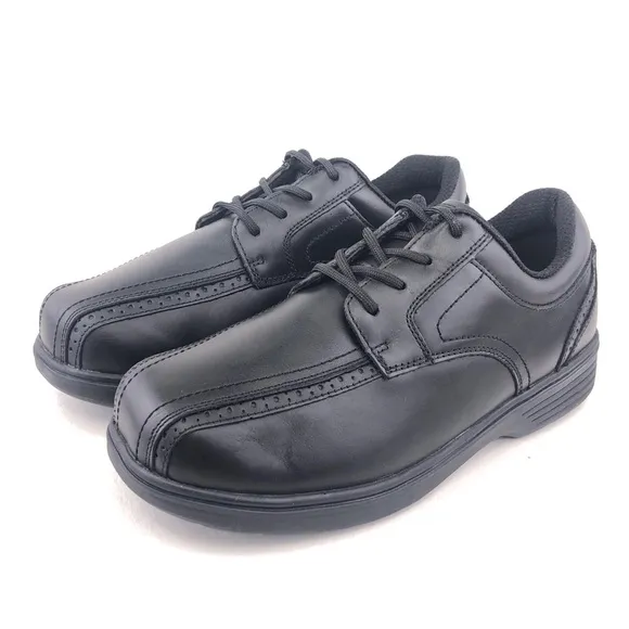 Orthofeet 465 Gramercy Black Leather Oxfords 8.5 EEEE Wide