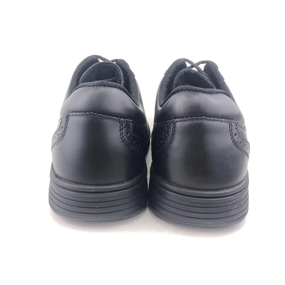 Orthofeet 465 Gramercy Black Leather Oxfords 8.5 EEEE Wide