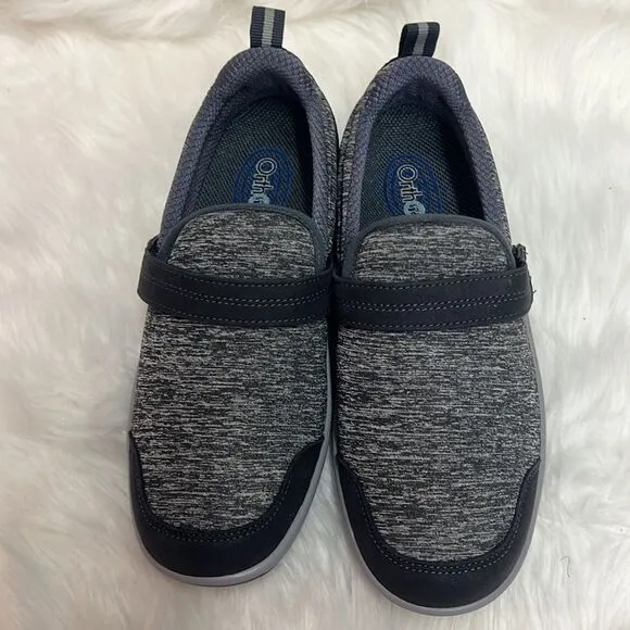 Orthofeet 822 Quincy NEW Gray Women's Stretch Slip On Shoes Size6.5B  BIN 14