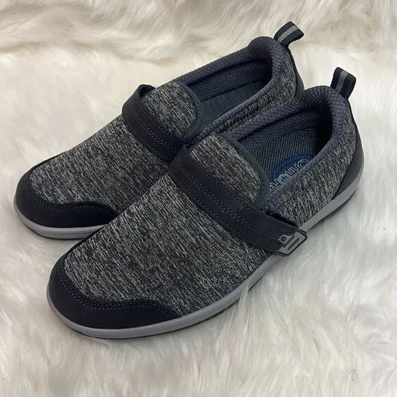 Orthofeet 822 Quincy NEW Gray Women's Stretch Slip On Shoes Size6.5B  BIN 14