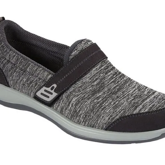 Orthofeet 822 Quincy NEW Gray Women's Stretch Slip On Shoes Size6.5B  BIN 14