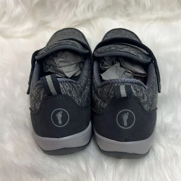 Orthofeet 822 Quincy NEW Gray Women's Stretch Slip On Shoes Size6.5B  BIN 14