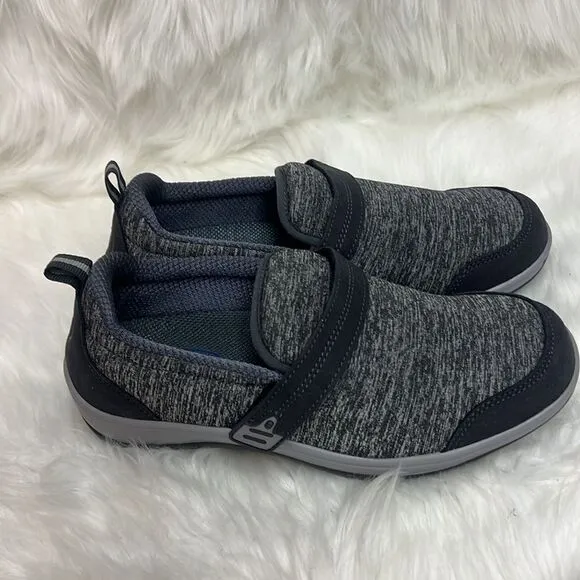 Orthofeet 822 Quincy NEW Gray Women's Stretch Slip On Shoes Size6.5B  BIN 14