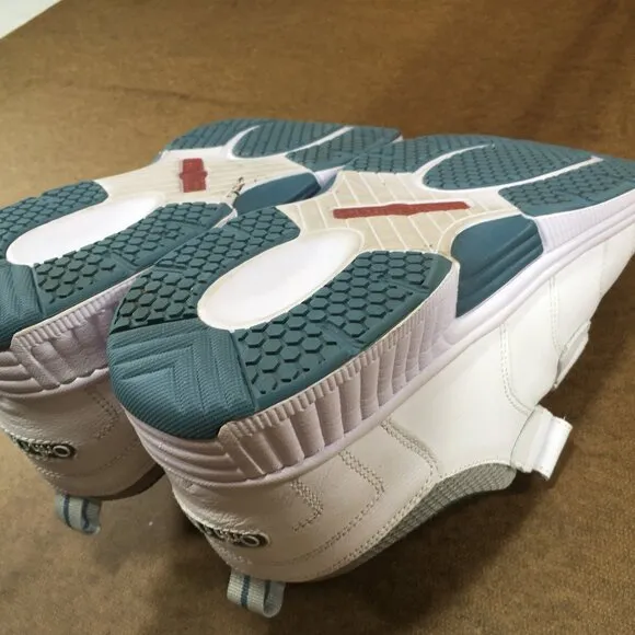 Orthofeet Alamo Walking Shoes Mens Size 11 4E X-Wide White Leather Hook Loop 652