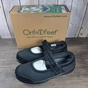Orthofeet Chattanooga Mary Jane Sandals Women's Sz 9 Xtra Wide Black (NIB)