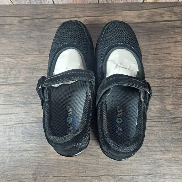 Orthofeet Chattanooga Mary Jane Sandals Women's Sz 9 Xtra Wide Black (NIB)