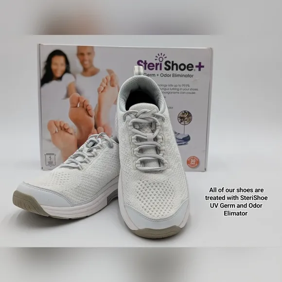 Orthofeet Coral Sneaker White Women 6.5 B