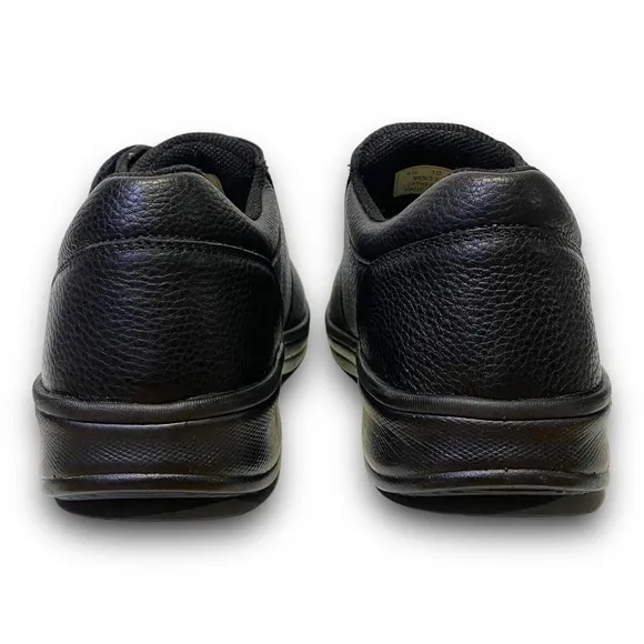 OrthoFeet Mens Broadway 510 Black Leather Strap Walking Shoes Size 10 2E Wide