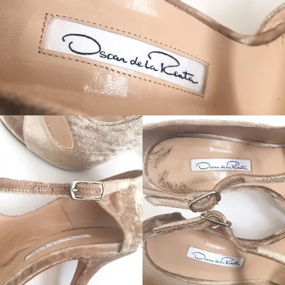 Oscar de la Renta Oberon Velvet Sandals