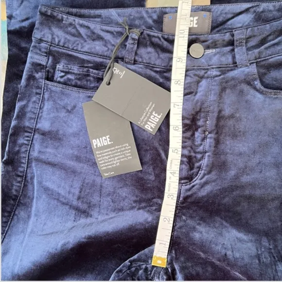 Paige - Women's Size 28 Velvet Blue Jeans 5-Pocket Stretch Straight Leg Cindy
