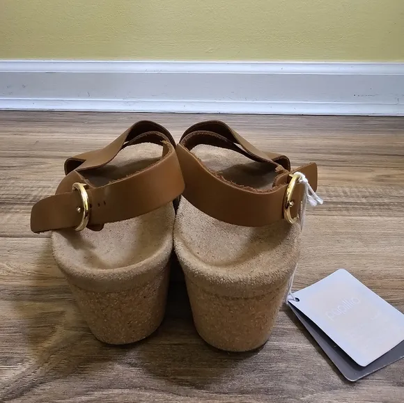 PAPILLIO BY BIRKENSTOCK SAMIRA RING COGNAC,WEDGE Sandal, BLACK,size US 11,EUR 42
