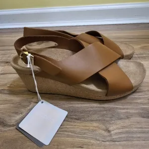 PAPILLIO BY BIRKENSTOCK SAMIRA RING COGNAC,WEDGE Sandal, BLACK,size US 11,EUR 42
