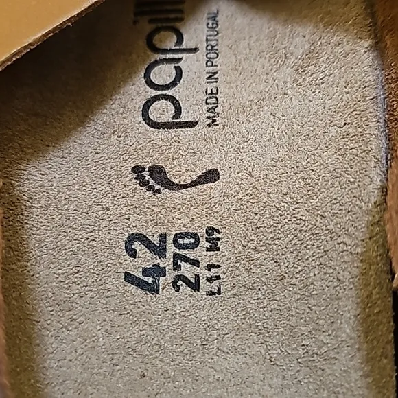 PAPILLIO BY BIRKENSTOCK SAMIRA RING COGNAC,WEDGE Sandal, BLACK,size US 11,EUR 42